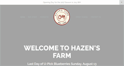 Desktop Screenshot of hazensfarm.com