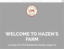 Tablet Screenshot of hazensfarm.com